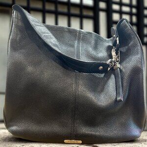 COACH black leather shoulder bag